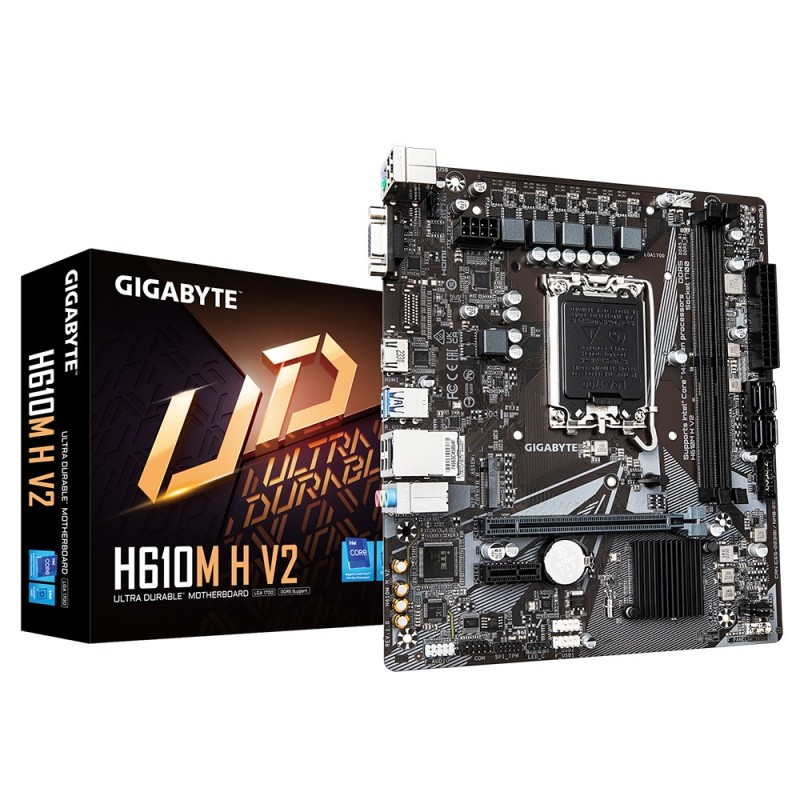 H610M H V2 - 1.0 - Motherboard - micro ATX - LGA1700-Sockel - H610 Chipsatz -...